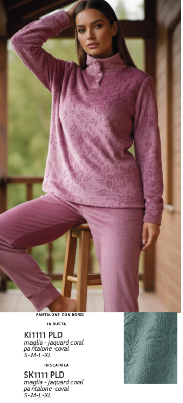KAREKI1111PLD- ki 1111 pld pigiama donna coral - Fratelli Parenti